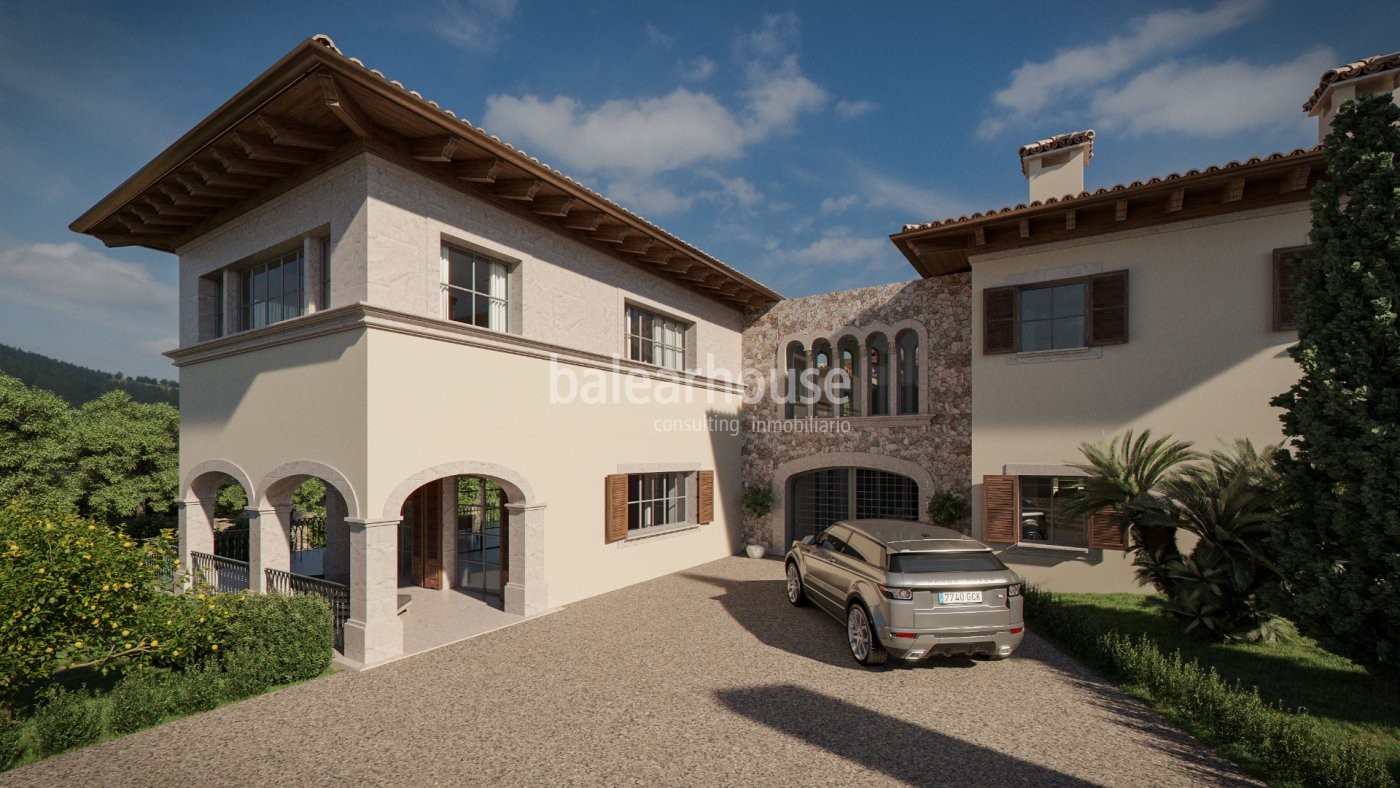 Excellent villa under construction located in the exclusive seaside enclave of Old Bendinat.